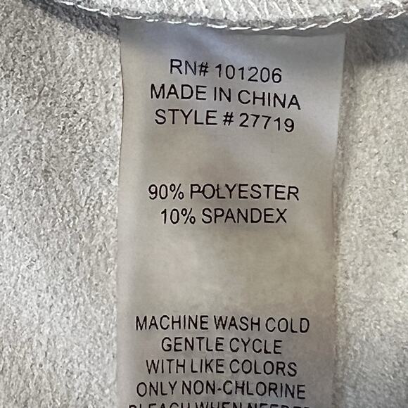 Soft Surroundings Ultra Soft Open Front Waterfall Cardigan Faux Suede Wrap Small - Picture 10 of 10